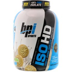 ISO HD 100% чистий ізолят білка, ванільне печиво, BPI Sports, 2,8 кг