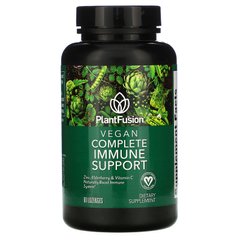 Повна веганська підтримка імунітету, Vegan Complete Immune Support, PlantFusion, 60 веганських льодяників
