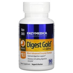Digest Gold з ATPro, сама передова ферментна формула, Enzymedica, 90 капсул