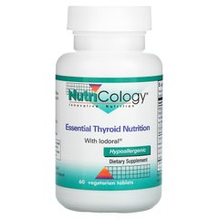 Nutricology, Essential Thyroid Nutrition з йодоралом, 60 вегетаріанських таблеток