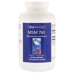 МСМ метилсульфонілметан Allergy Research Group (MSM 750) 150 вегетаріанських капсул