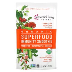 Органічний продукт, диво-їжа, суміш смузі, антиоксиданти + супер-ягоди + протеїн, Essential Living Foods, 6 унц (170 г)