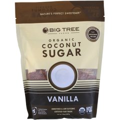 Кокосовый сахар (вкус ванили), Coconut Palm Sugar, Big Tree Farms, 397 г купить в Киеве и Украине