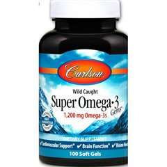 Омега-3 Carlson Labs (Omega-3 Gems) 1200 мг 100 капсул купить в Киеве и Украине