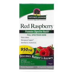Малина лесная Nature's Answer (Red Raspberry) 950 мг 90 капсул купить в Киеве и Украине