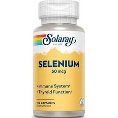 Селен органічно пов'язаний Solaray (Selenium) 50 мкг 100 вегетаріанських капсул