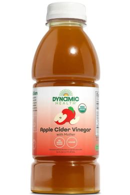Яблочный уксус с маткой Dynamic Health Laboratories (Apple Cider Vinegar with Mother) 473 мл купить в Киеве и Украине