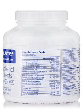 Поліфенолові поживні речовини з метафоліном Pure Encapsulations (Polyphenol Nutrients L-5-MTHF) 180 капсул