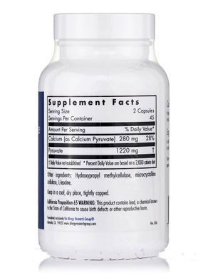 Allergy Research Group Calcium Pyruvate 90 capsules