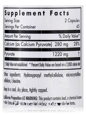 Allergy Research Group Calcium Pyruvate 90 capsules