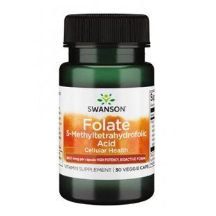 Folate 800 mcg Swanson 30 vegetable capsules (Up to 08.23)