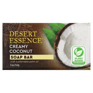 Мыло, кремовый кокос, Desert Essence, 5 унций (142 г) купить в Киеве и Украине