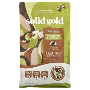 Solid Gold, Winged Tiger&trade;, For Cats, Adult, With Quail & Pumpkin, 3 lbs (1.36 kg) купить в Киеве и Украине