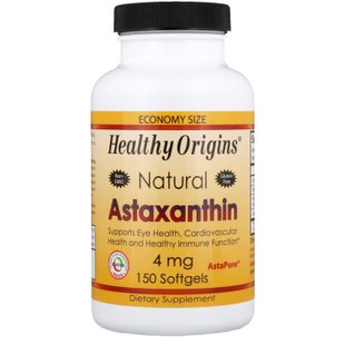 Астаксантин Healthy Origins (Astaxanthin) 4 мг 150 капсул купить в Киеве и Украине