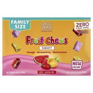 ChocZero, Fruit Chews, Variety, 64 Pieces, 8 oz (224 g) купить в Киеве и Украине