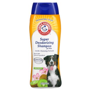 Arm & Hammer, Супер дезодорирующий шампунь для домашних животных, цветы киви, 20 жидких унций (591 мл) купить в Киеве и Украине