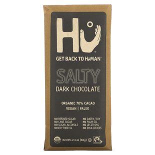 Salty, Dark Chocolate, Hu, 60 g