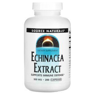 Source Naturals, Echinacea Extract, 500 mg, 200 Capsules купить в Киеве и Украине