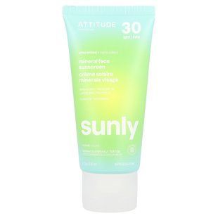 ATTITUDE, Sunly, Mineral Face Sunscreen, SPF 30, Unscented, 2.6 oz (75 g) купить в Киеве и Украине