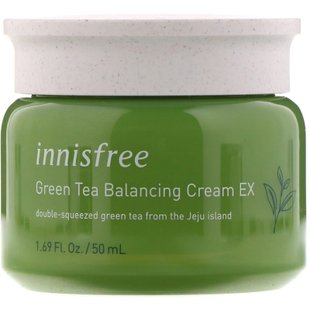 Балансирующий крем с зеленым чаем EX, Innisfree, 1,69 унции (50 мл) купить в Киеве и Украине