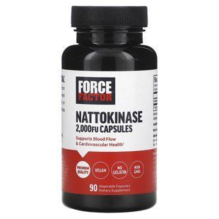 Force Factor, Nattokinase, 2,000 FU, 90 Vegetable Capsules купить в Киеве и Украине