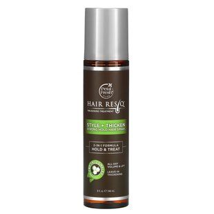 Hair ResQ, remedy for increasing hair thickness, style+thickening, strong hold hair gel, Petal Fresh, 240 ml