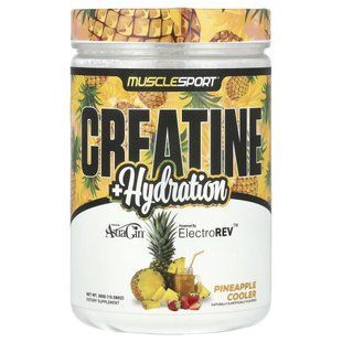 MuscleSport, Creatine + Hydration, Pineapple Cooler, 10.58 oz (300 g) купить в Киеве и Украине