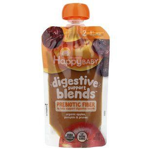 Happy Family Organics, Happy Baby&reg;, Digestive Support Blends&trade;, 6+ Months, Organic Apples, Pumpkin & Prunes, 4 oz (113 g) купить в Киеве и Украине