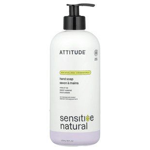 ATTITUDE, Sensitive Natural, Hand Soap, Sweet Jasmine , 16 fl oz (473 ml) купить в Киеве и Украине