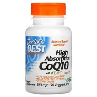 High Absorption CoQ10 100mg w/ Bioperine.