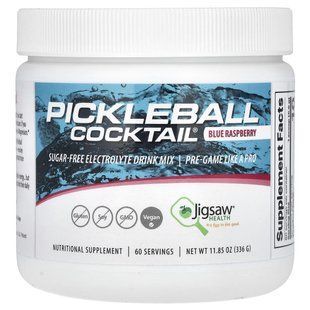 Jigsaw Health, Potassium Cocktail&trade;, Sugar-Free Electrolyte Drink Mix, Blue Raspberry, 11.9 oz (336 g) купить в Киеве и Украине