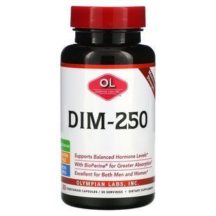 DIM-250, Olympian Labs Inc, 30 вегетаріанських капсул