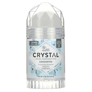 Минеральный твердый дезодорант, Без запаха, Crystal Body Deodorant, 4,25 унц. (120 г) купить в Киеве и Украине