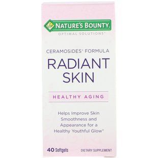Для сияющей кожи Керамозиды Nature's Bounty (Radiant Skin Ceramosides Optimal Solutions) 40 капсул купить в Киеве и Украине