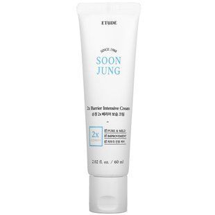 Etude, Soon Jung, 2x бар'єрний інтенсивний крем, 2,02 рідкої унції (60 мл)