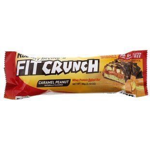 Протеїнові батончики, Whey Protein Baked Bar, карамельний арахіс, Robert Irvine's Fit Crunch, 12 батончиків, 3,10 унції 88 г кожен
