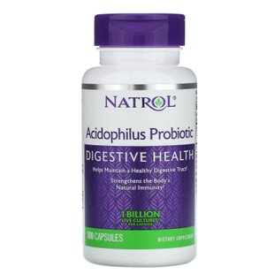 Пробиотик Natrol (Acidophilus Probiotic) 1 млрд КОЕ 100 капсул купить в Киеве и Украине