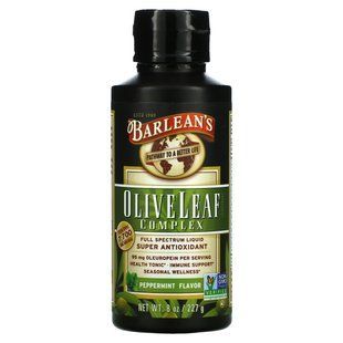 Barleans, Olive Leaf Complex, Peppermint, 8 ounces (227 g)