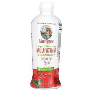 MaryRuth's, Liquid Morning Multivitamin Essentials+, Strawberry, 32 fl oz (946 ml) купить в Киеве и Украине