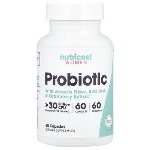 Nutricost, Women, Probiotic, >30 Billion CFU, 60 Capsules купить в Киеве и Украине