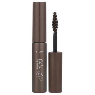 Etude, Color My Brows, гель для бровей, насыщенный коричневый № 01, 4,5 г (0,15 унции) купить в Киеве и Украине