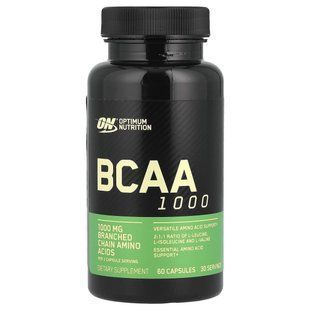 Аминокислотный комплекс BCAA Optimum Nutrition (BCAA 1000) 1 г 60 капсул купить в Киеве и Украине