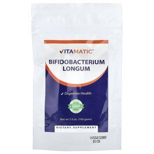 Vitamatic, Bifidobacterium Longum, 100 г (3,5 унції)