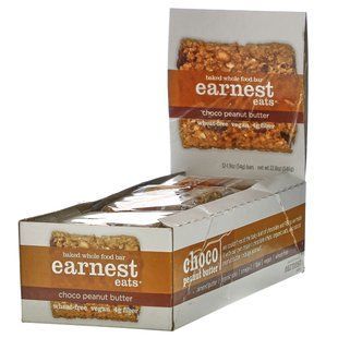 Запеченные цельные продукты, шоколад и арахисовое масло, Earnest Eats, 12 батончиков, 1,9 унц. (54 г) каждый купить в Киеве и Украине