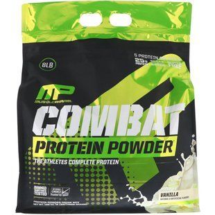 Протеиновый порошок Combat, ваниль, MusclePharm, 8 фунтов (3629 г) купить в Киеве и Украине