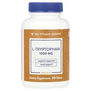 The Vitamin Shoppe, L-Tryptophan, 1,000 mg, 60 Tablets купить в Киеве и Украине