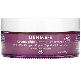 Derma E, Восстанавливающее средство с креповой кожей, 6 унций (180 г) купить в Киеве и Украине
