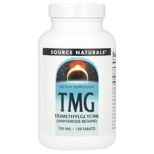 Source Naturals, TMG, 750 mg, 120 Tablets купить в Киеве и Украине