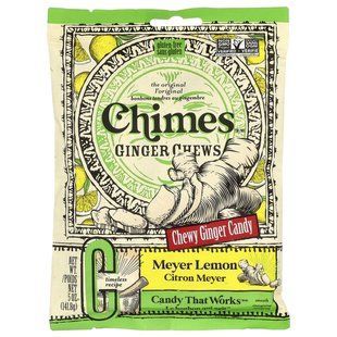 Chimes Ginger Chews 142 g lemon