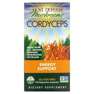 Кордицепс, Cordyceps Capsules, Energy and Stamina Support, Fungi Perfecti, 120 растительных капсул купить в Киеве и Украине